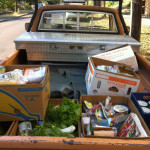 dennis truck with stuff