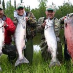 pillar fishers with salmon